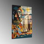 Wallity Cuadro decorativo de cristal templado Multicolor 50 x 70 cm